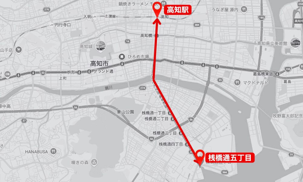 ヌオー電車の路線図