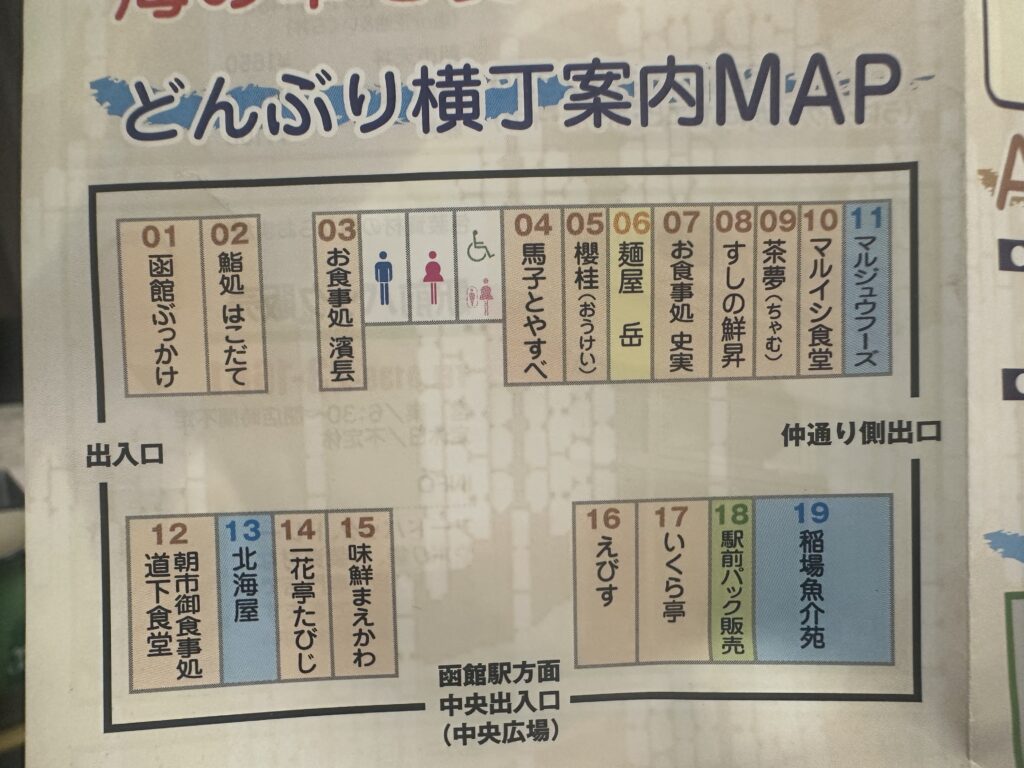 どんぶり横丁マップ