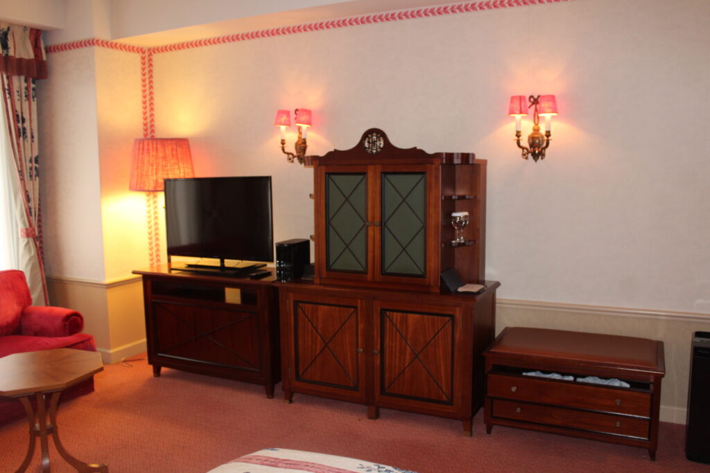 ホテルヨーロッパの客室。