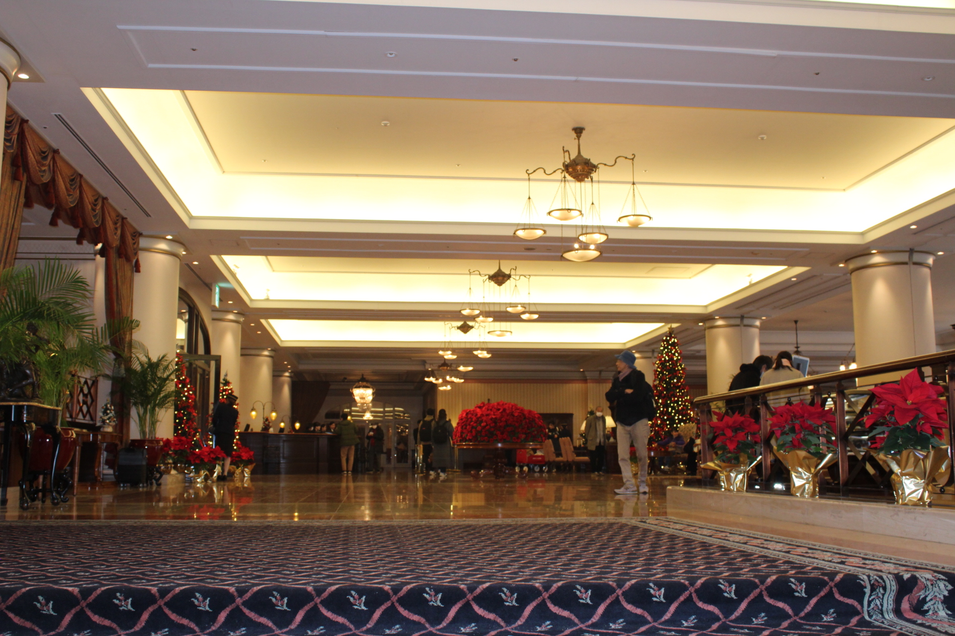 ホテルヨーロッパのロビー。