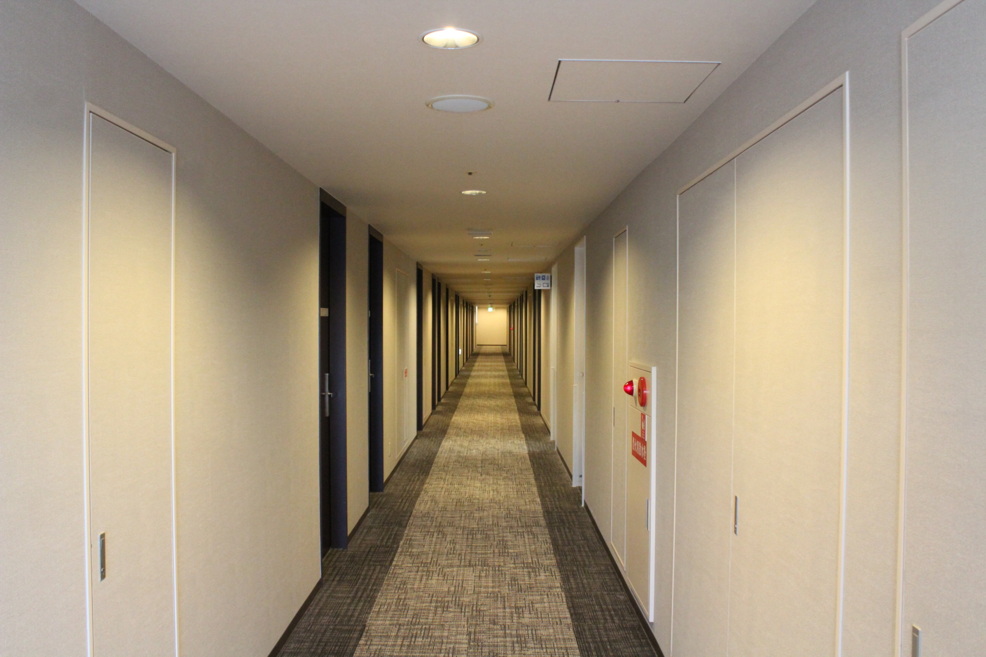 ホテルの廊下。