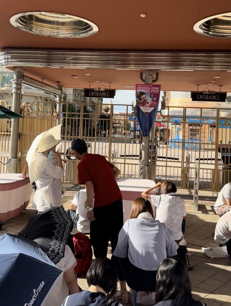 USJ最前列の実際の様子