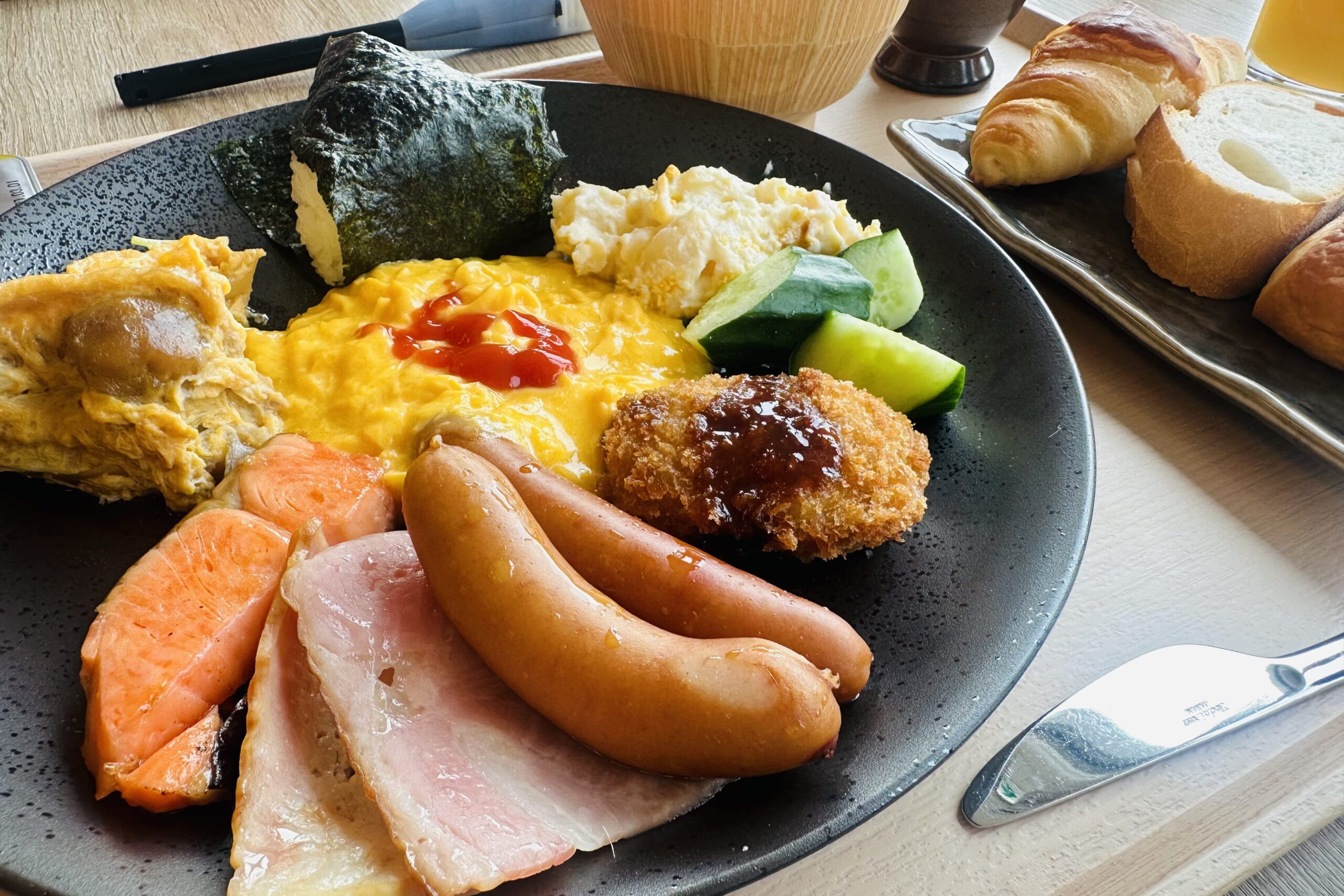 亀の井ホテル草津リゾートの朝食。