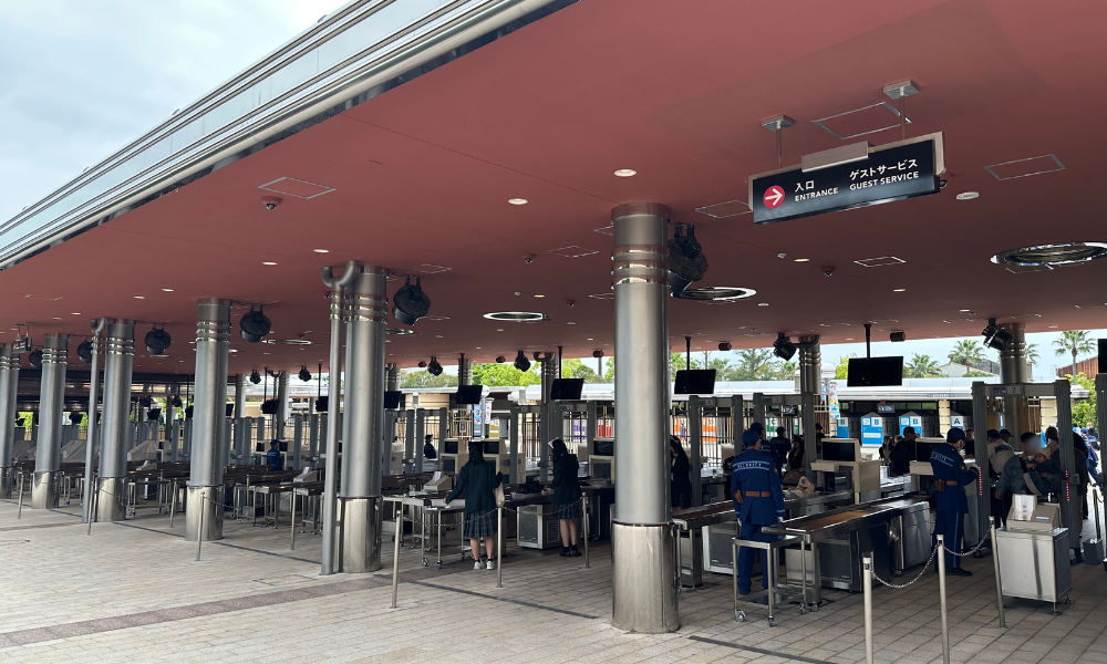 USJの保安検査場