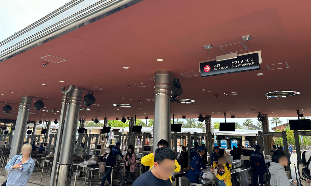 USJの保安検査上