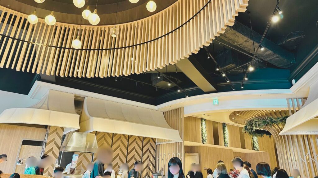 オリエンタルホテル・ユニバーサルシティのレストラン会場。
