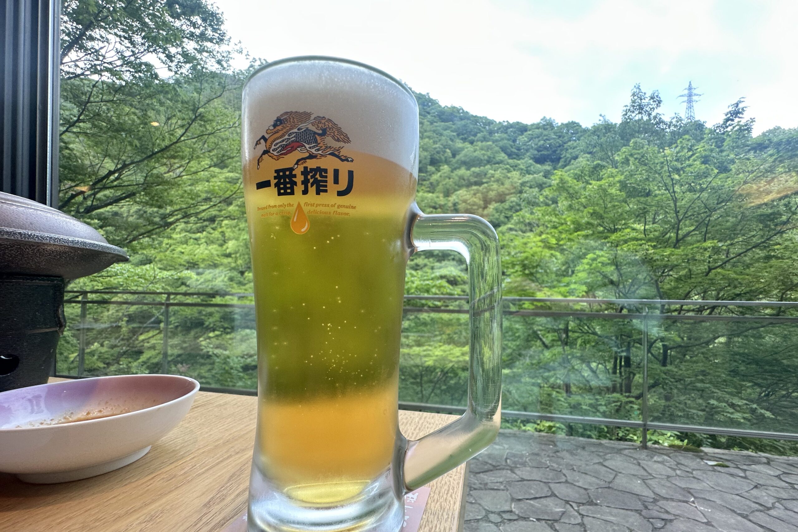 大川荘の夕食会場。