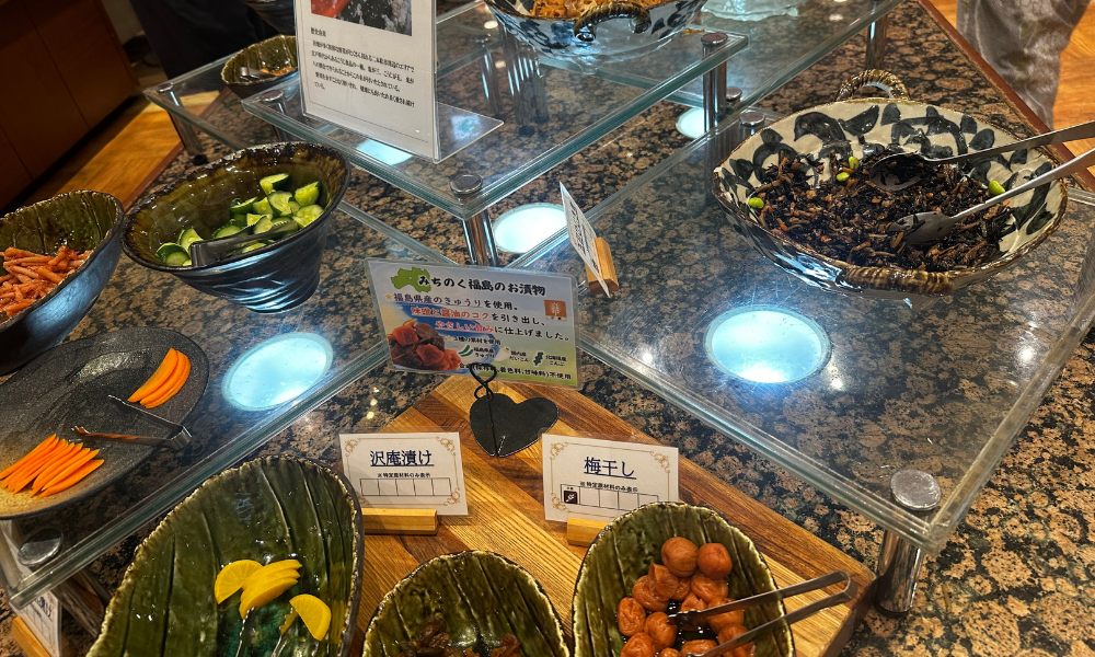 飯坂ホテルジュラクの夕食で楽しめる福島料理