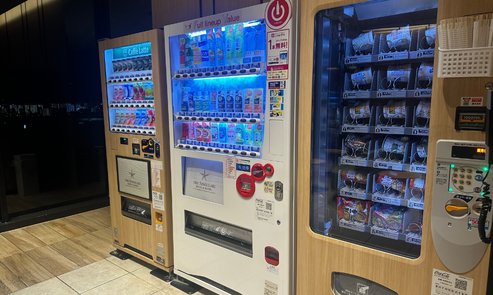 ザ シンギュラリ ホテル館内の自動販売機